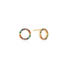 Lover's Tempo Pride Riot Rainbow Halo Stud Earrings by Lover's Tempo