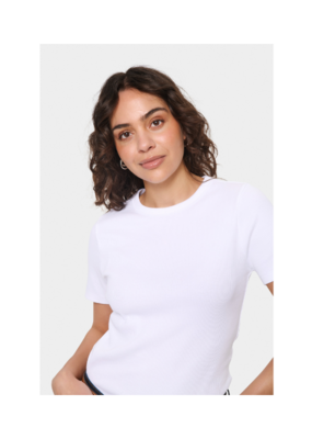 Saint Tropez Aster T-Shirt in Bright White by Saint Tropez