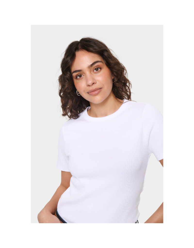 Saint Tropez Aster T-Shirt in Bright White by Saint Tropez