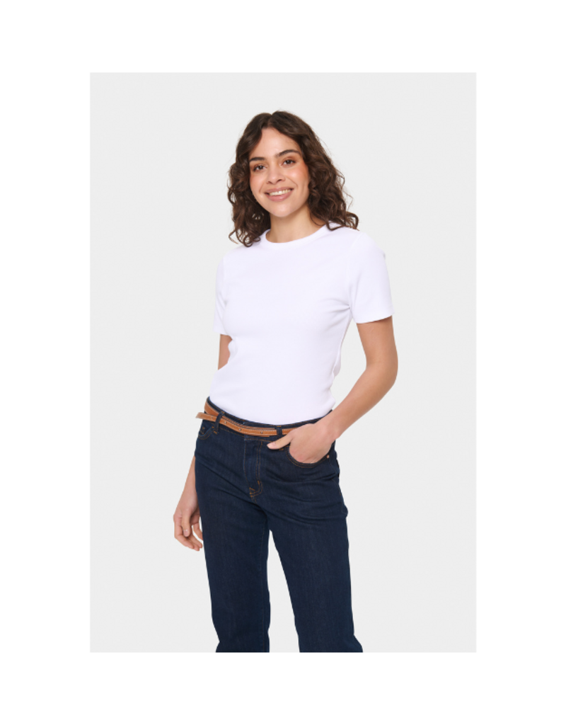 Saint Tropez Aster T-Shirt in Bright White by Saint Tropez