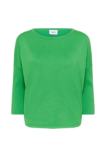 Saint Tropez Mila Round Neck Pullover in Greenbriar by Saint Tropez