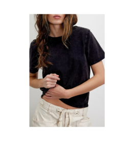Free People Everyday Tee in Black by Free People
