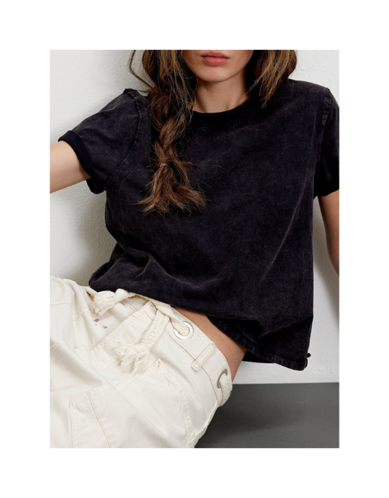 Free People Everyday Tee in Black by Free People