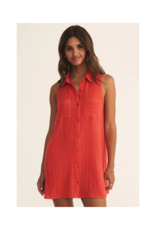 Z Supply New Light Mini Dress in Cabana Red by Z Supply