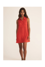 Z Supply New Light Mini Dress in Cabana Red by Z Supply