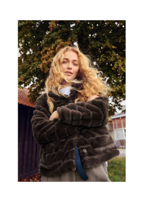Saint Tropez Leonie Jacket in Chocolate Brown by Saint Tropez