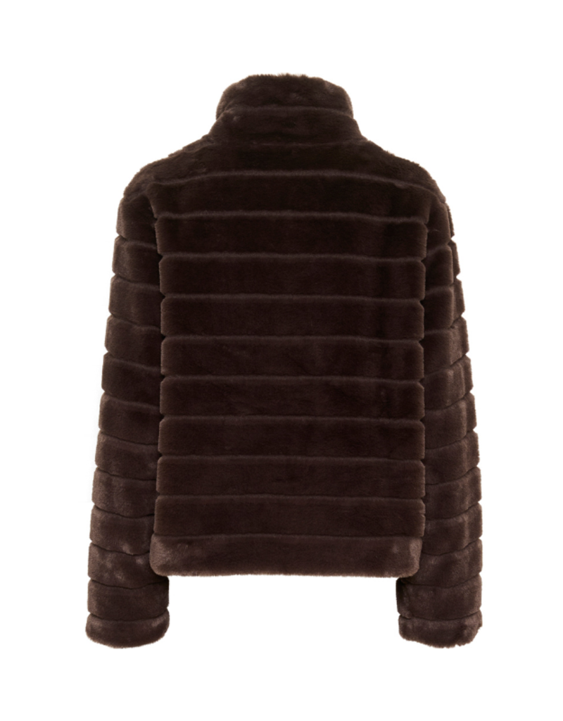 Saint Tropez Leonie Jacket in Chocolate Brown by Saint Tropez