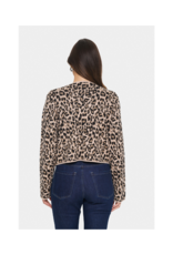 Saint Tropez Lydia Cardigan in Black Leopard by Saint Tropez