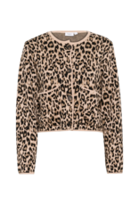Saint Tropez Lydia Cardigan in Black Leopard by Saint Tropez
