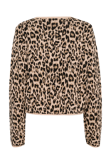 Saint Tropez Lydia Cardigan in Black Leopard by Saint Tropez