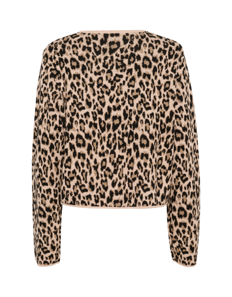 Saint Tropez Lydia Cardigan in Black Leopard by Saint Tropez