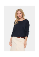 Saint Tropez Mila Round Neck Pullover in Night Sky by Saint Tropez