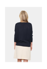 Saint Tropez Mila Round Neck Pullover in Night Sky by Saint Tropez