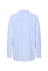 Saint Tropez Marley Button Down Shirt in Chambray Blue by Saint Tropez