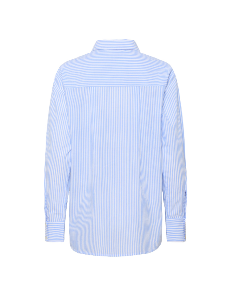 Saint Tropez Marley Button Down Shirt in Chambray Blue by Saint Tropez