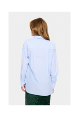 Saint Tropez Marley Button Down Shirt in Chambray Blue by Saint Tropez