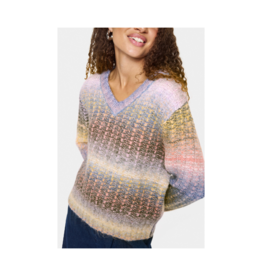 Saint Tropez Mirabel Knit Sweater in Urban Chic Melange by Saint Tropez