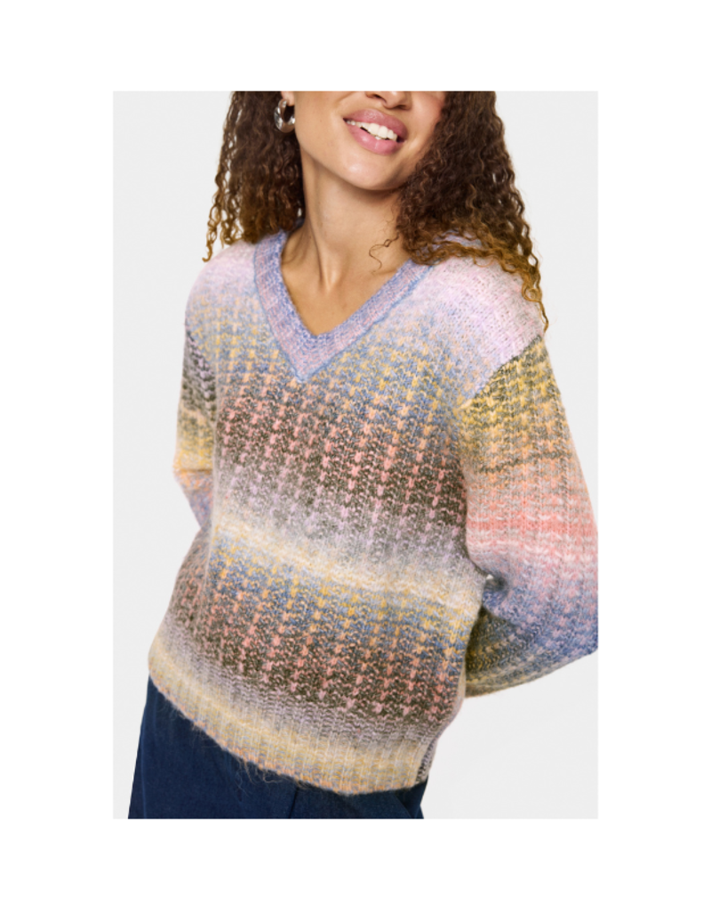 Saint Tropez Mirabel Knit Sweater in Urban Chic Melange by Saint Tropez