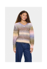 Saint Tropez Mirabel Knit Sweater in Urban Chic Melange by Saint Tropez