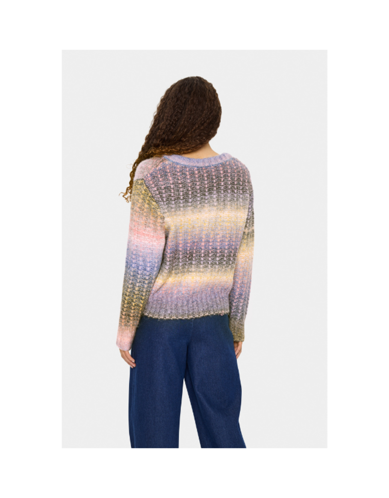 Saint Tropez Mirabel Knit Sweater in Urban Chic Melange by Saint Tropez