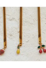 Creative Co-Op Stainless Steel Spoon with Pineapple Charm