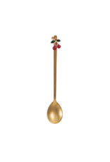 Creative Co-Op Stainless Steel Spoon with Cherry Charm