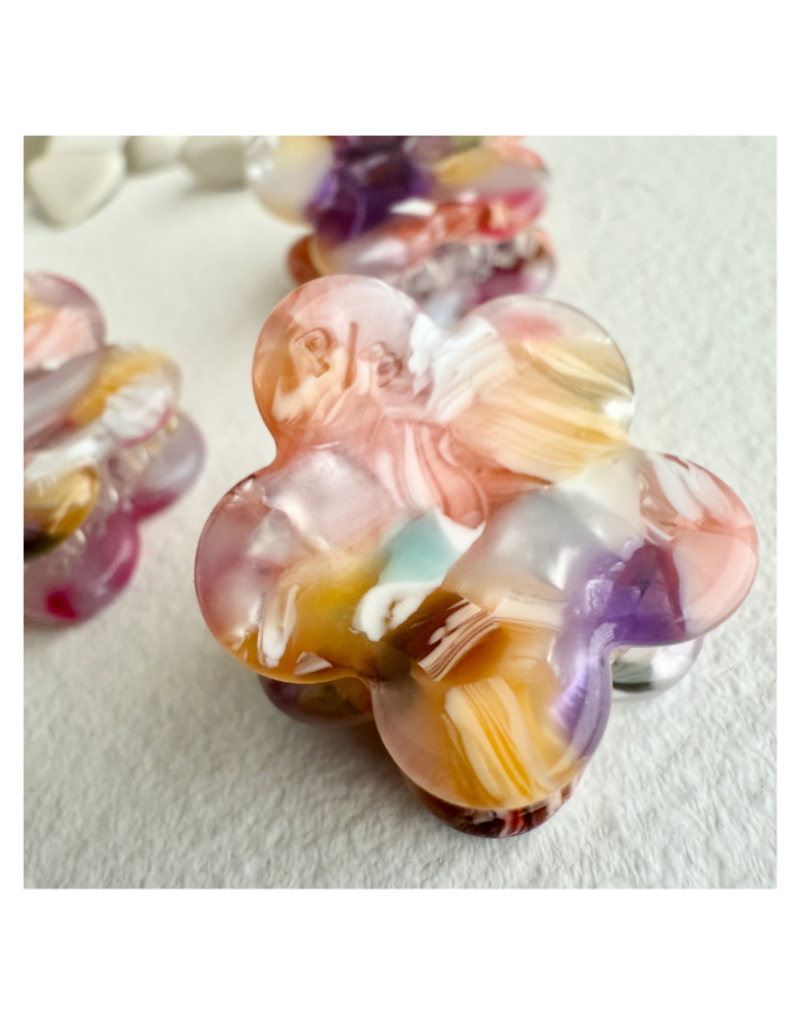Pika & Bear Collage Mini Flower Hair Claw in Kyoto by Pika & Bear