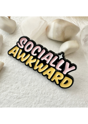 Pika & Bear Enamel Pin "Socially Awkward" by Pika & Bear