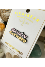 Pika & Bear Enamel Pin "Socially Awkward" by Pika & Bear