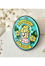 Pika & Bear Enamel Pin "Please Kill My Enemies" by Pika & Bear