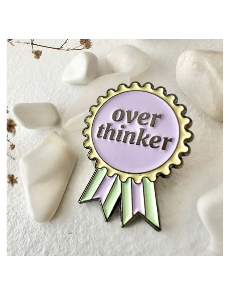 Pika & Bear Enamel Pin "Overthinker Award" by Pika & Bear