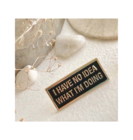 Pika & Bear Enamel Pin "No Idea" by Pika & Bear