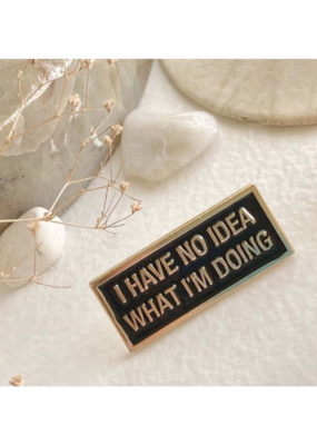 Pika & Bear Enamel Pin "No Idea" by Pika & Bear
