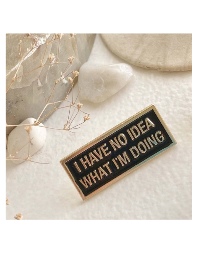 Pika & Bear Enamel Pin "No Idea" by Pika & Bear