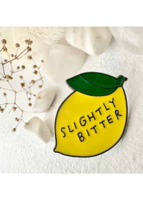 Pika & Bear Enamel Pin "Slightly Bitter Lemon" by Pika & Bear