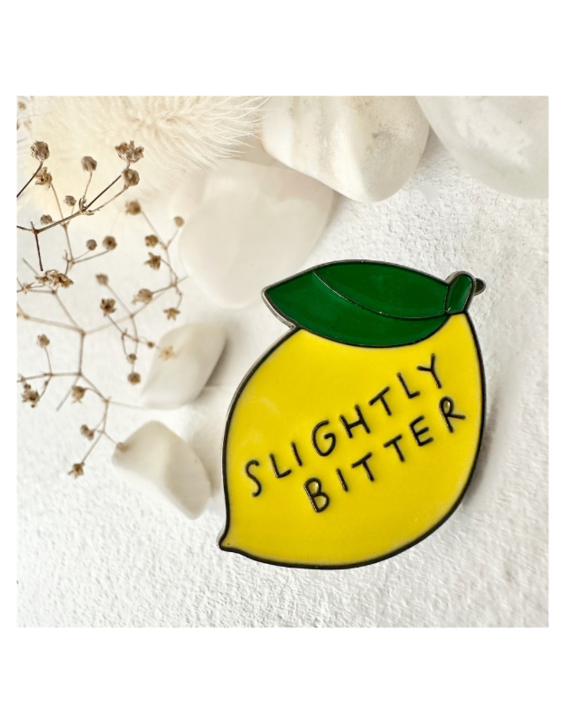 Pika & Bear Enamel Pin "Slightly Bitter Lemon" by Pika & Bear