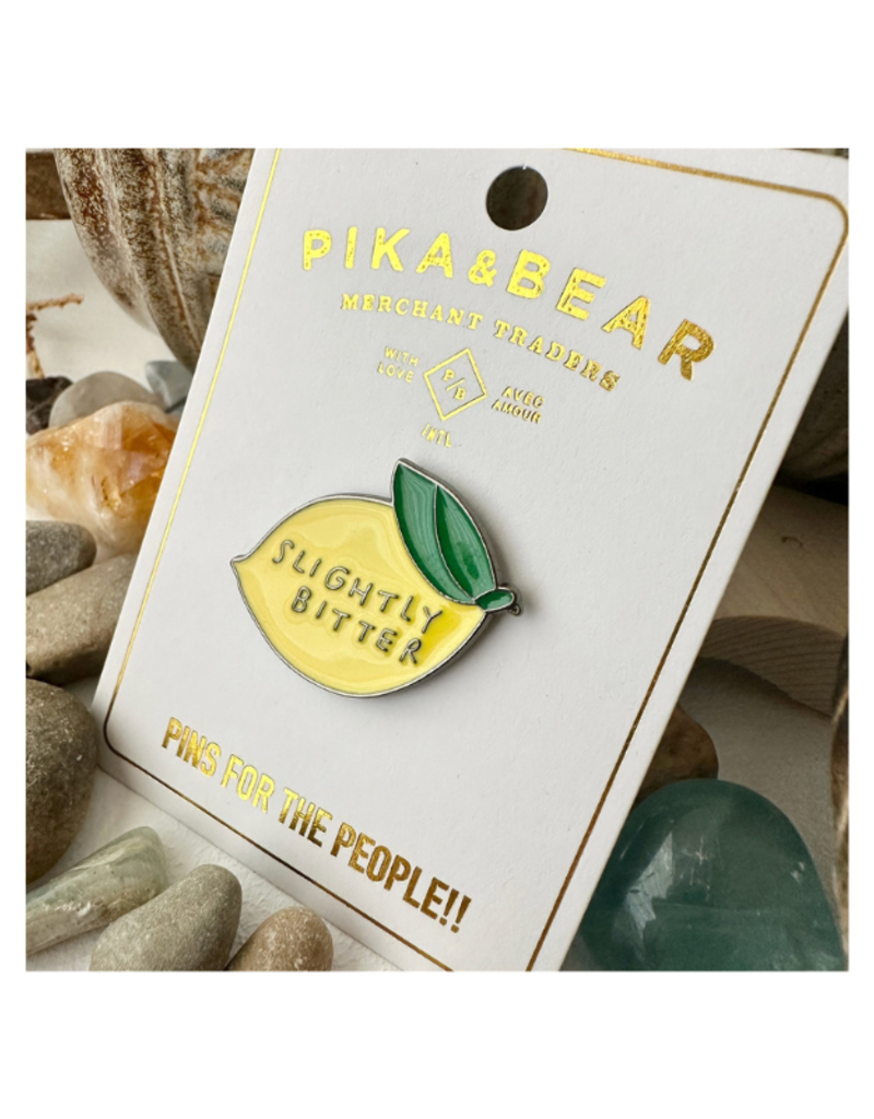 Pika & Bear Enamel Pin "Slightly Bitter Lemon" by Pika & Bear