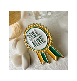 Pika & Bear Enamel Pin "Still Alive Award" by Pika & Bear