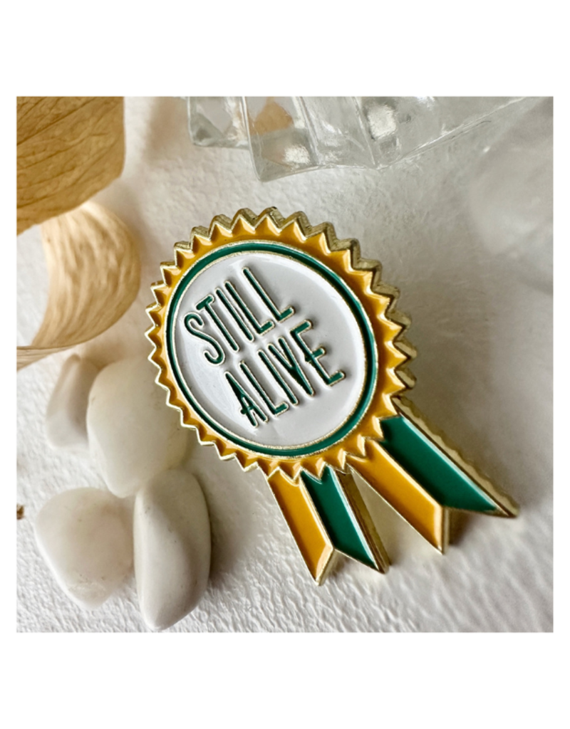 Pika & Bear Enamel Pin "Still Alive Award" by Pika & Bear