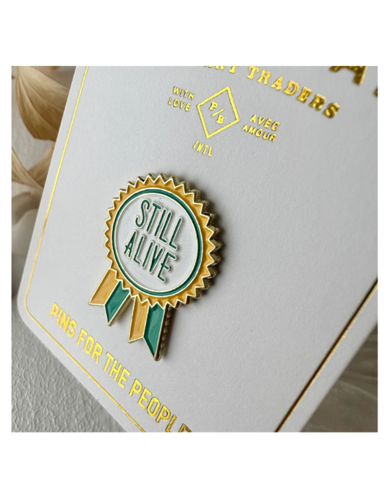 Pika & Bear Enamel Pin "Still Alive Award" by Pika & Bear