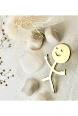 Pika & Bear Enamel Pin "Disgruntled Citizen Stickman" by Pika & Bear