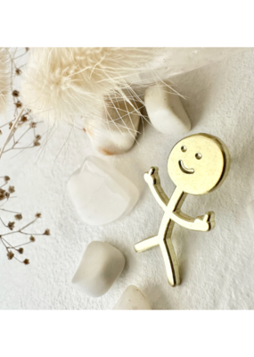 Pika & Bear Enamel Pin "Disgruntled Citizen Stickman" by Pika & Bear