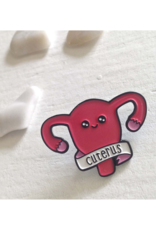 Pika & Bear Enamel Pin "Cuterus" Cute Uterus by Pika & Bear