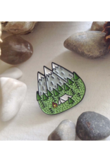 Pika & Bear Enamel Pin "Campin" Gone Camping by Pika & Bear