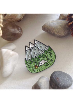 Pika & Bear Enamel Pin "Campin" Gone Camping by Pika & Bear
