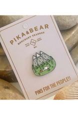 Pika & Bear Enamel Pin "Campin" Gone Camping by Pika & Bear