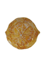 Creative Co-Op Lemon Stoneware Citrus Shaped Plate