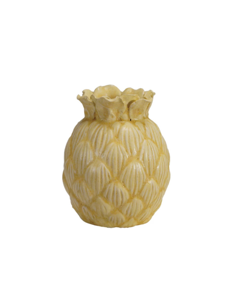 Creative Co-Op Stoneware Pineapple Vase