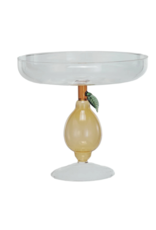 Creative Co-Op Glass Lemon Pedestal Dish