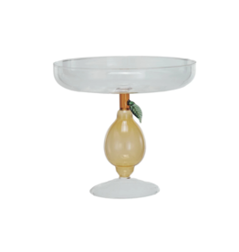 Creative Co-Op Glass Lemon Pedestal Dish
